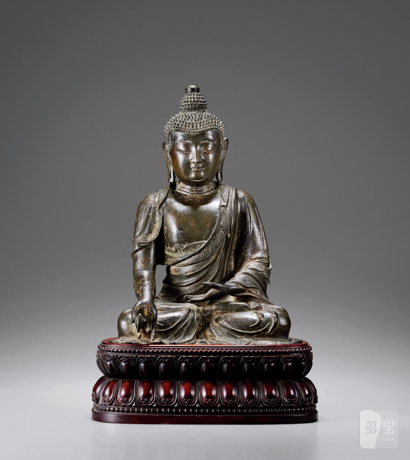 明·铜药师佛坐像